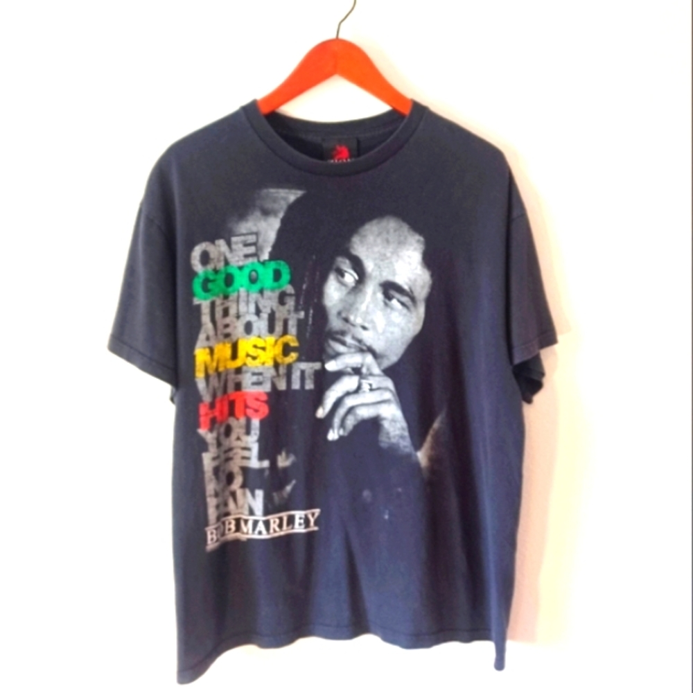 Y2K Bob Marley Quote Zion Rootswear T Shirt
